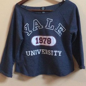 **4/$20**Yale crop top Sweatshirt